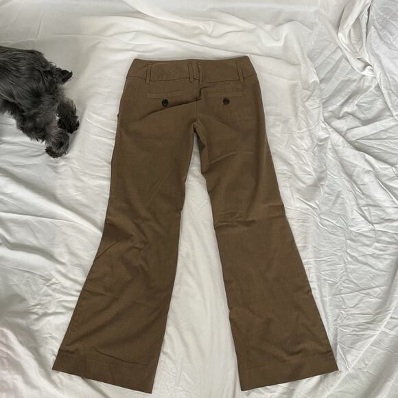 The Limited wide leg dress pants.  Size 2. Vintage Y2K. Business casual.  Khaki - Picture 2 of 4